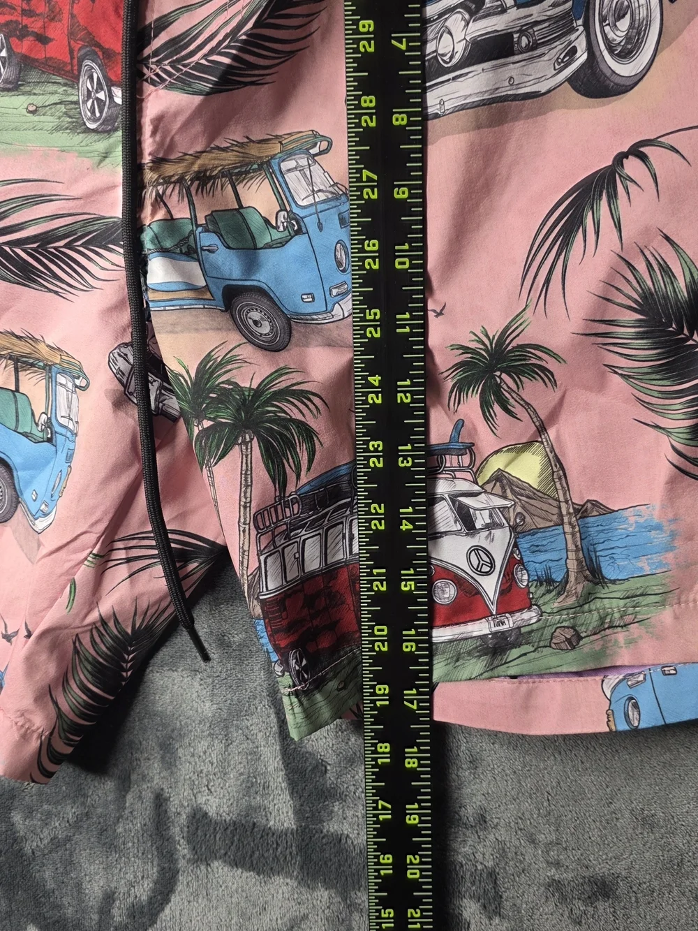 Psycho Tuna Swim Trunks Adult XLarge Pink Graphic Surfing Beach Outdoor